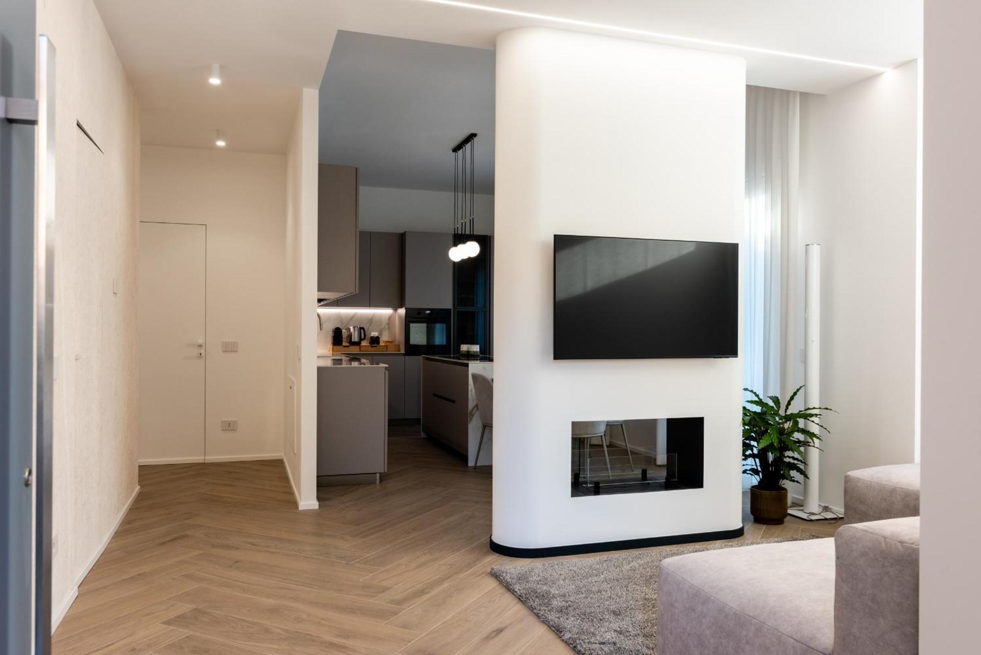 Apartment White House Con Posti Auto